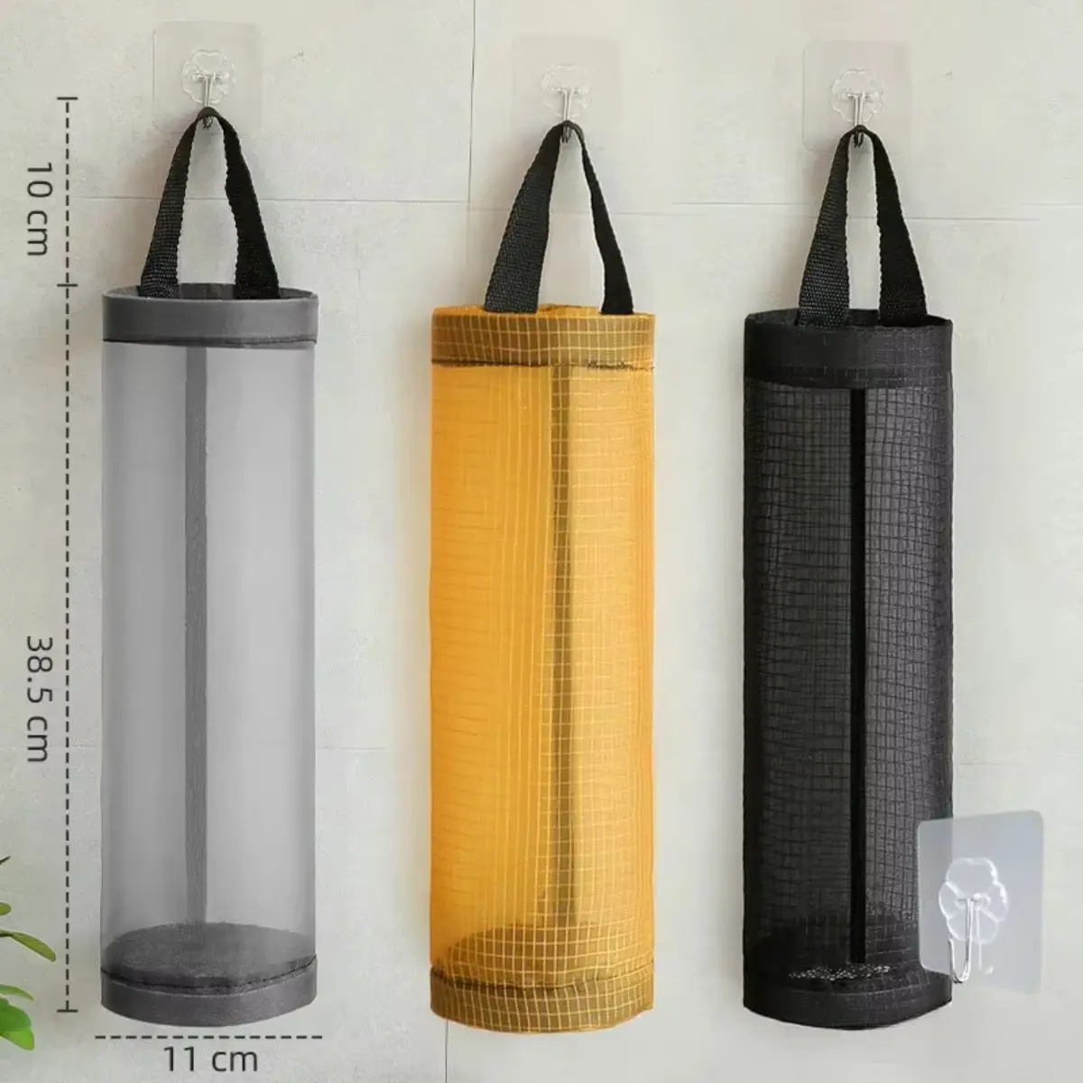 1pcs Mesh Plastic Bag Storage Can Be Hung To Put Plastic Bag Collector Kitchen Garbage Bag