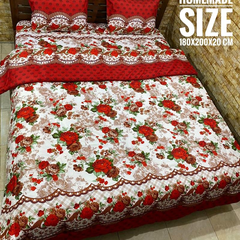 sprei murah motif kekinian Katun Bunga 6
