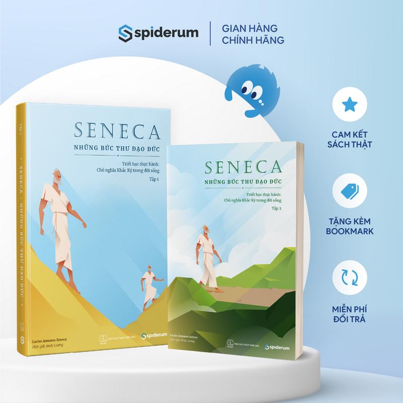 Combo Sách Seneca: Những Bức Thư Đạo Đức - Chủ Nghĩa Khắc Kỷ Trong Đời Sống Tập 1+2 - Đi tìm bình yên trong tâm trí