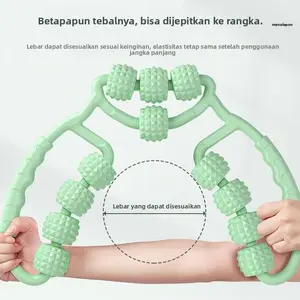 12-Roda Pijat Kaki Yoga Klip Roda Artefak Elastisitas Penuh Kaki Asli