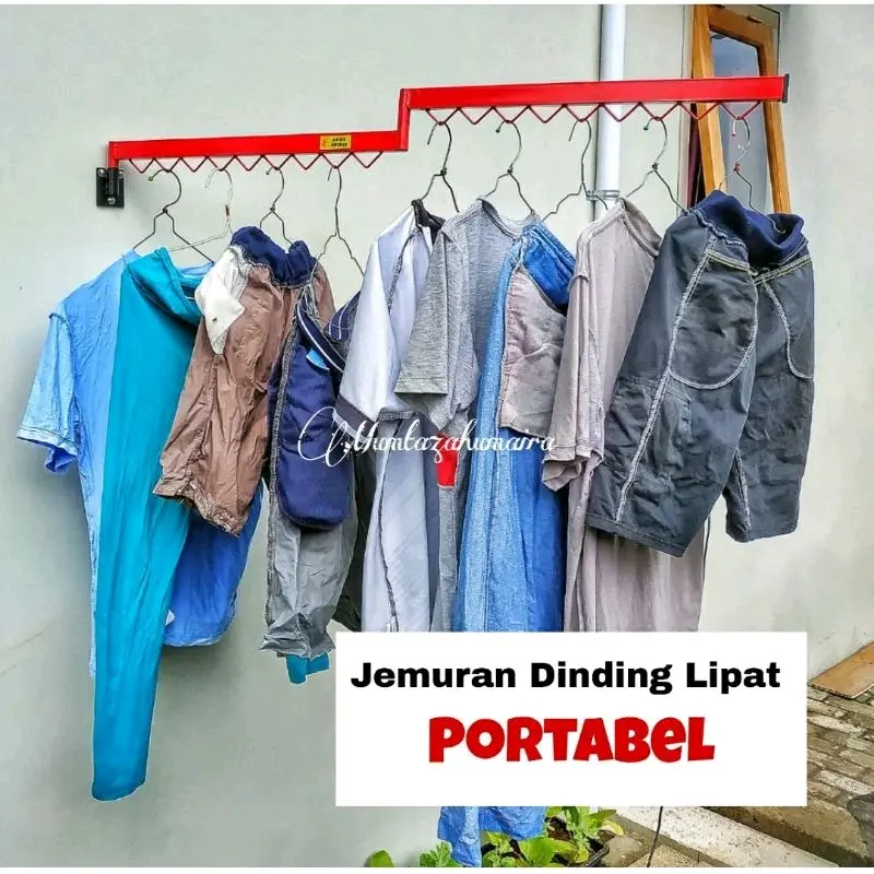 JEMURAN DINDING LIPAT PORTABEL Baju