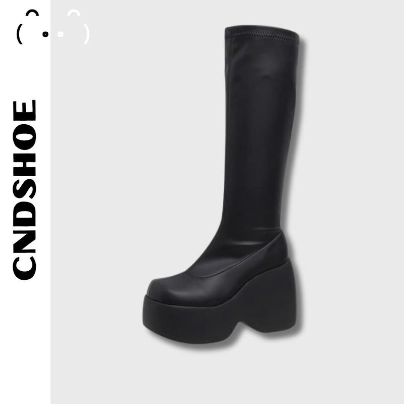  HIGH HEEL BOOT CAO CỔ DƯỚI ĐẦU GỐI - BOOTS CAO NỮ THỜI TRANG  DÀI  Nữ Shoes Giày Boot Đế Cao Women Bốt Cổ Cao Boot Punk Giày Bốt Bot Duinu giay bot 