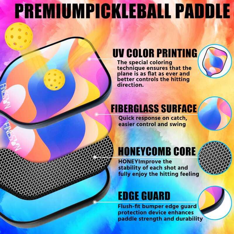 Product Introduction of Pickleball rackets USAPA approved fiberglass surface set pickleball unisex 4