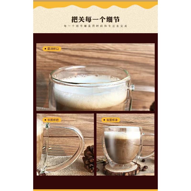 Product Introduction of COD Double-layer Glass 250/350/450ML Mug Coffee Cup Tea Cup Hot Water Resistant Cup 16