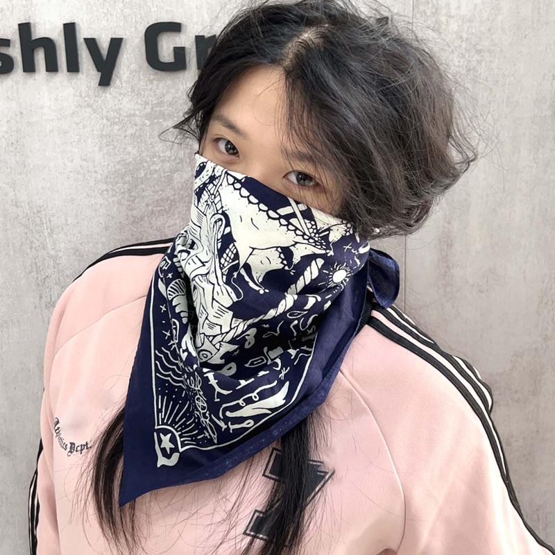 Product Introduction of 1Pc Unisex Men Women Western Printing Hairband Men Biker Sports Headwear Wrist Hairwrap Head Wrap Scarf Accessories 16