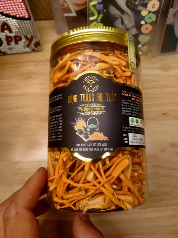 Đông trùng hạ thảo sấy thăng hoa lọ 40g sợi rối(ít gãy), chủng giống Nhật Bản, dược chất cao. 8