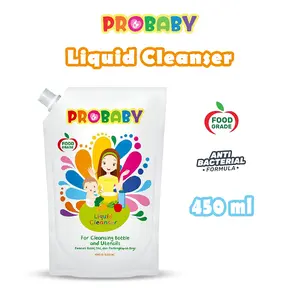 Probaby Liquid Cleanser 450ml Sabun Pencuci Botol, Dot Dan Perlengkapan Bayi