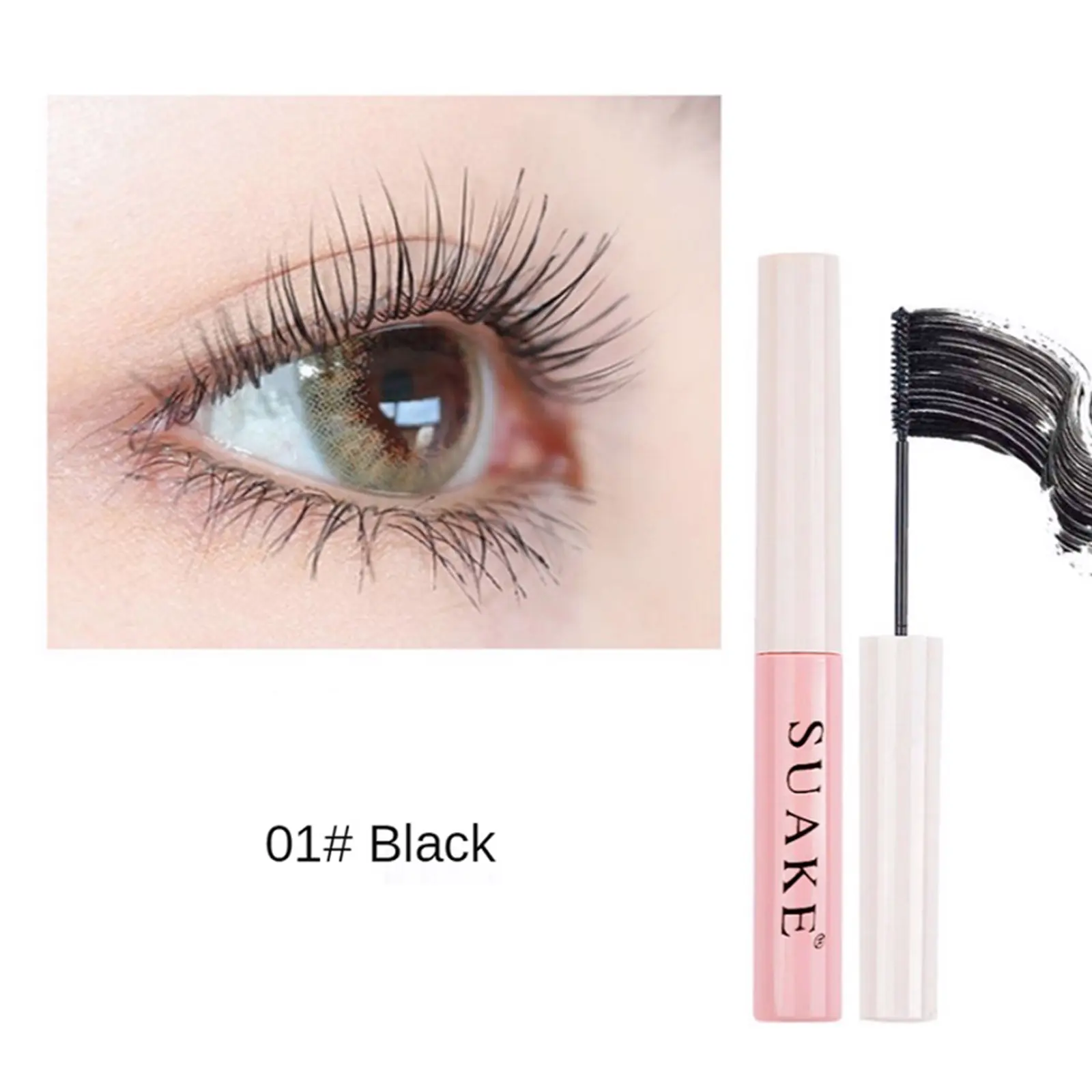 2024 Fashion Waterproof Eyelash Mascara Lengthening and Thick Natural Extension Mascara Long-Lasting Lashes Mascara Black/Brown