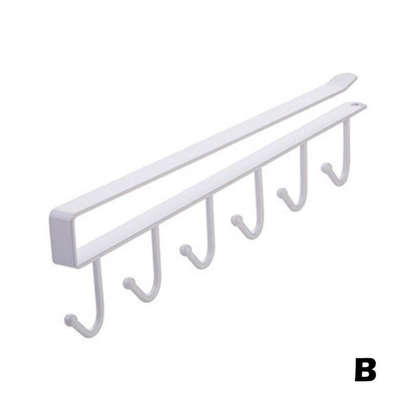 Product Introduction of Organize with Ease Kitchen Cabinet 6Hook Cup Holder Shelf Storage Rack C7D4 29