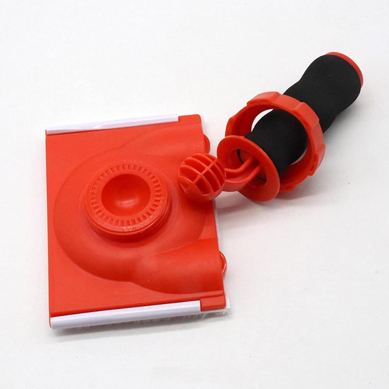 Product Introduction of Multipurpose Brush for Emulsion Paint Trimming, Brush Head with Rotatable Guide Wheel, Portable Wall Paint Trimming Tool, Brush for Interior Walls Ceilings 0