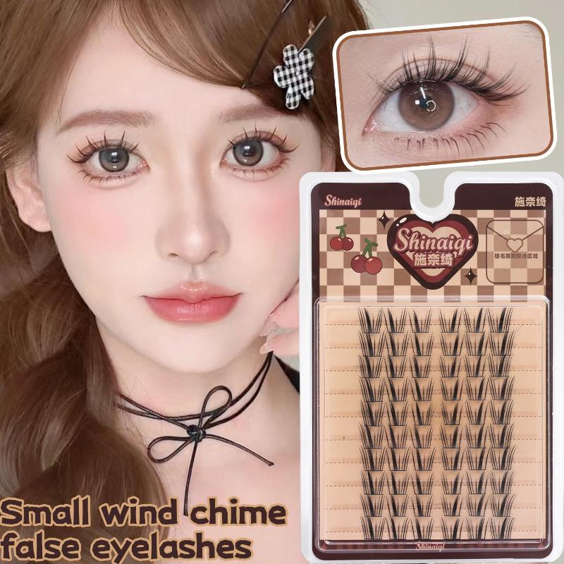 Product Introduction of 10 Rows/box Bunches Segmented Glue-free Eyelashes Individual Eyelash Cluster Natural Eyelash Extension False Lashes Makeup Tool 20