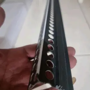 Corner bead, Tali air kanopi (1cm), upvc pvc Sck CL3S-10cw 2,5mtr Hitam.