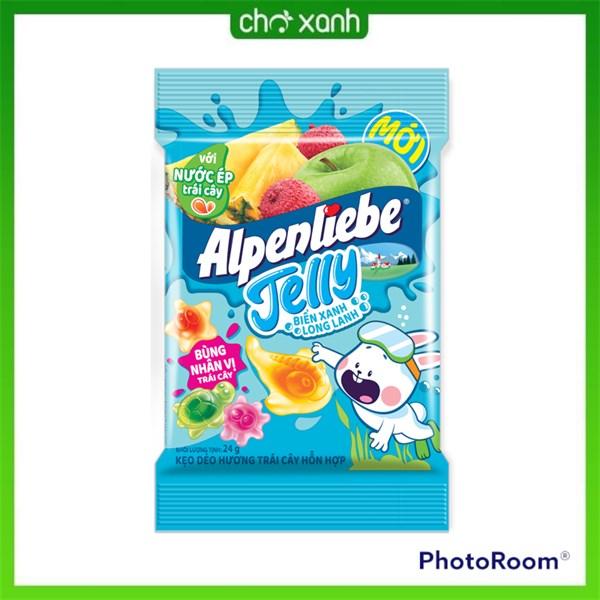 KẸO ALPENLIEBE JELLY BIỂN XANH LONG LANH NHÂN TRÁI CÂY 24G KẸO DẺO ALPENLIEBE