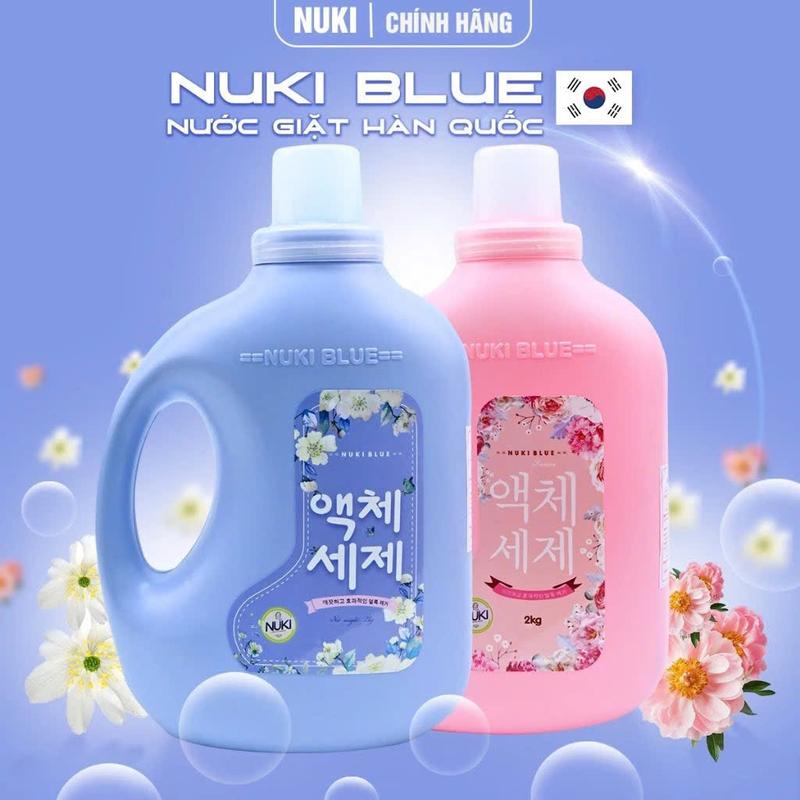 Product Introduction of COMBO 2 Túi Nước Giặt Xả Hàn Quốc Nuki Blue 2KG, Hương Thảo Mộc, Hương Nước Hoa Làm Sạch 14