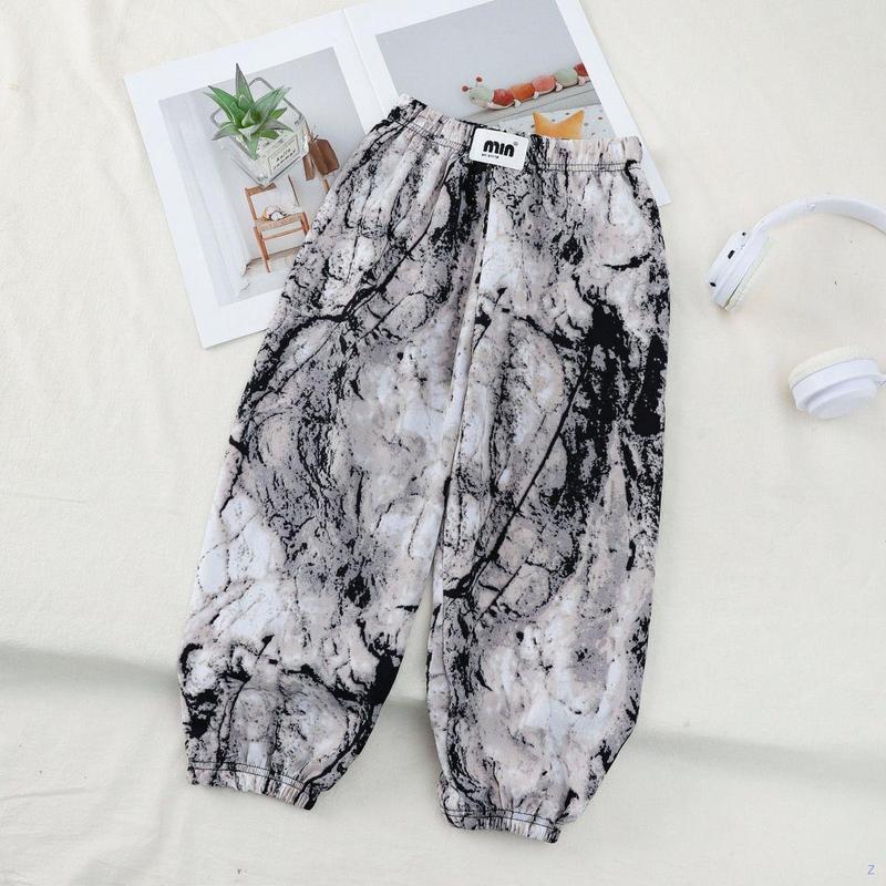 Product Introduction of Children's Pants Summer Ice Silk Anti Mosquito Pants Boys and Girls Medium and Big Children Loose Thin Baby Leisure Thin and All-Matching 9