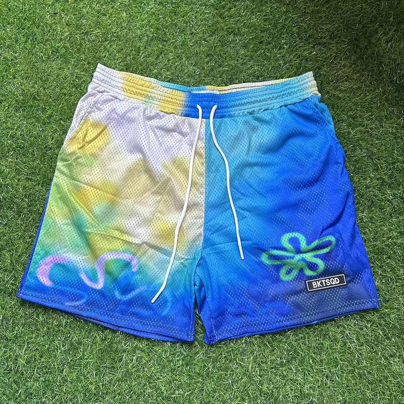 Product Introduction of American Fashion Brand Sports Mesh Shorts Men's Summer Quick-Drying Sports Running Fitness Four Points below Knee Basketball Pants 10