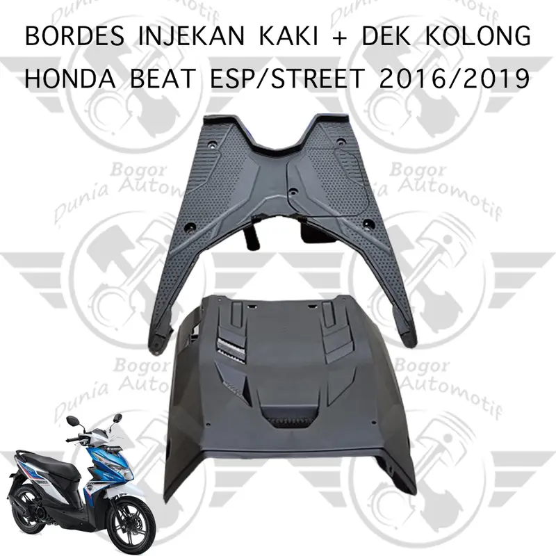 BORDES INJEKAN KAKI DEK ATAS DAN DEK KOLONG HONDA BEAT ESP STREET 2016 2017 2018 2019 0