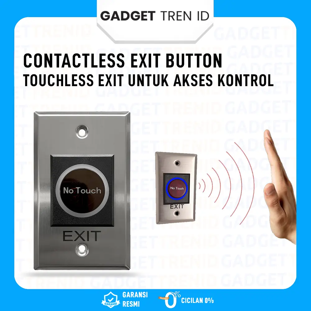 Contactless Exit Button | Sensor Akses Pintu Tanpa Sentuh