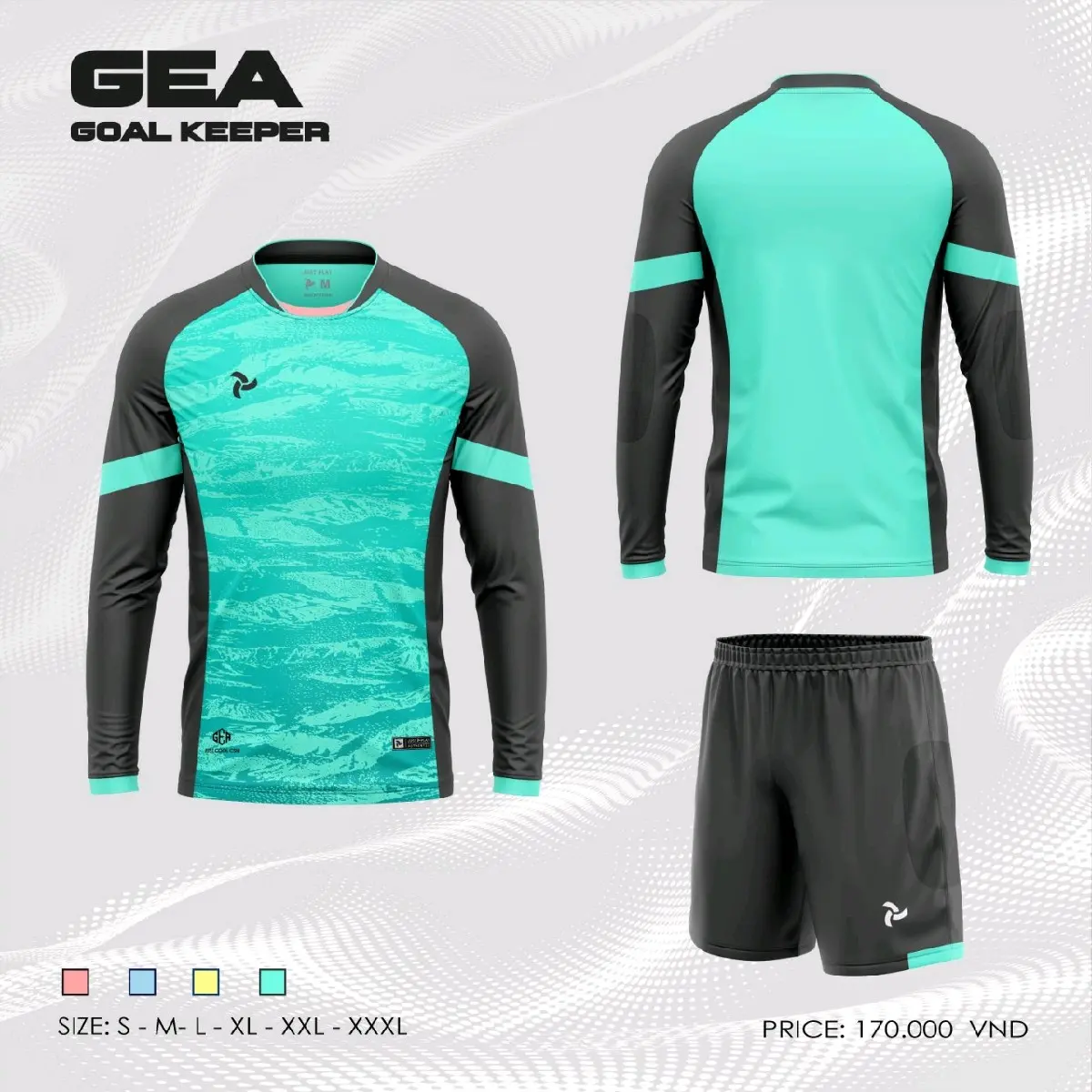 Quần Áo Thủ Môn GEA GOAL KEEPER JP (Tặng kèm 1 Đôi Vớ Chống Trượt SIGO)