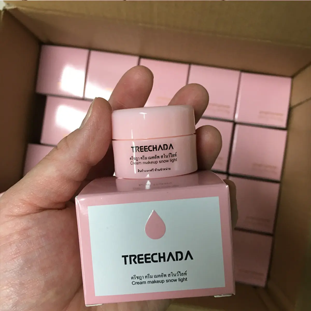 Treechada-Kem Lõi Tự Nhiên Tr, Gói Du Lịch, Trang Điểm Khỏa Thân, Làm Sáng Và Dưỡng Ẩm, Che Khuyết Điểm Và Chống Nắng, Mẫu 8G