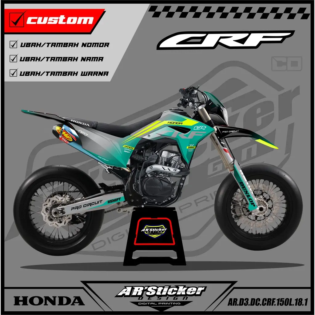 Decal Sticker CRF 150 L Full body -  Stiker Dekal Honda CRF 150 L Full Body D3 018