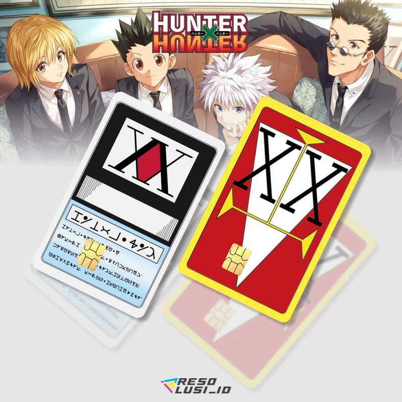 HUNTER X HUNTER LICENSE | Skin/Sticker Kartu ATM - HxH License 2
