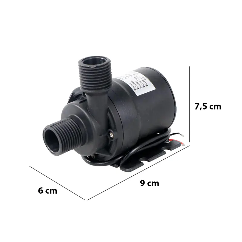 CN Pompa Air Mini Brushless Submersible Aquarium DC 12V 30W - ZYW890 - Black 8