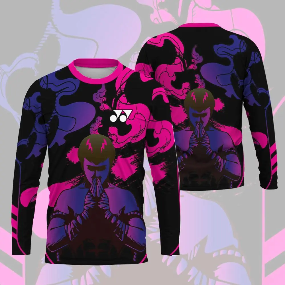 2024/25 New Jersey Long Sleeve Cheap Jersey O Neck Top Men's Sportswear Fashion Trendy Women's Sublimated Premium Quality Jersey Quick Dry Universal Sports Women's Long Sleeve T-Shirt Kaos Jersey Badminton