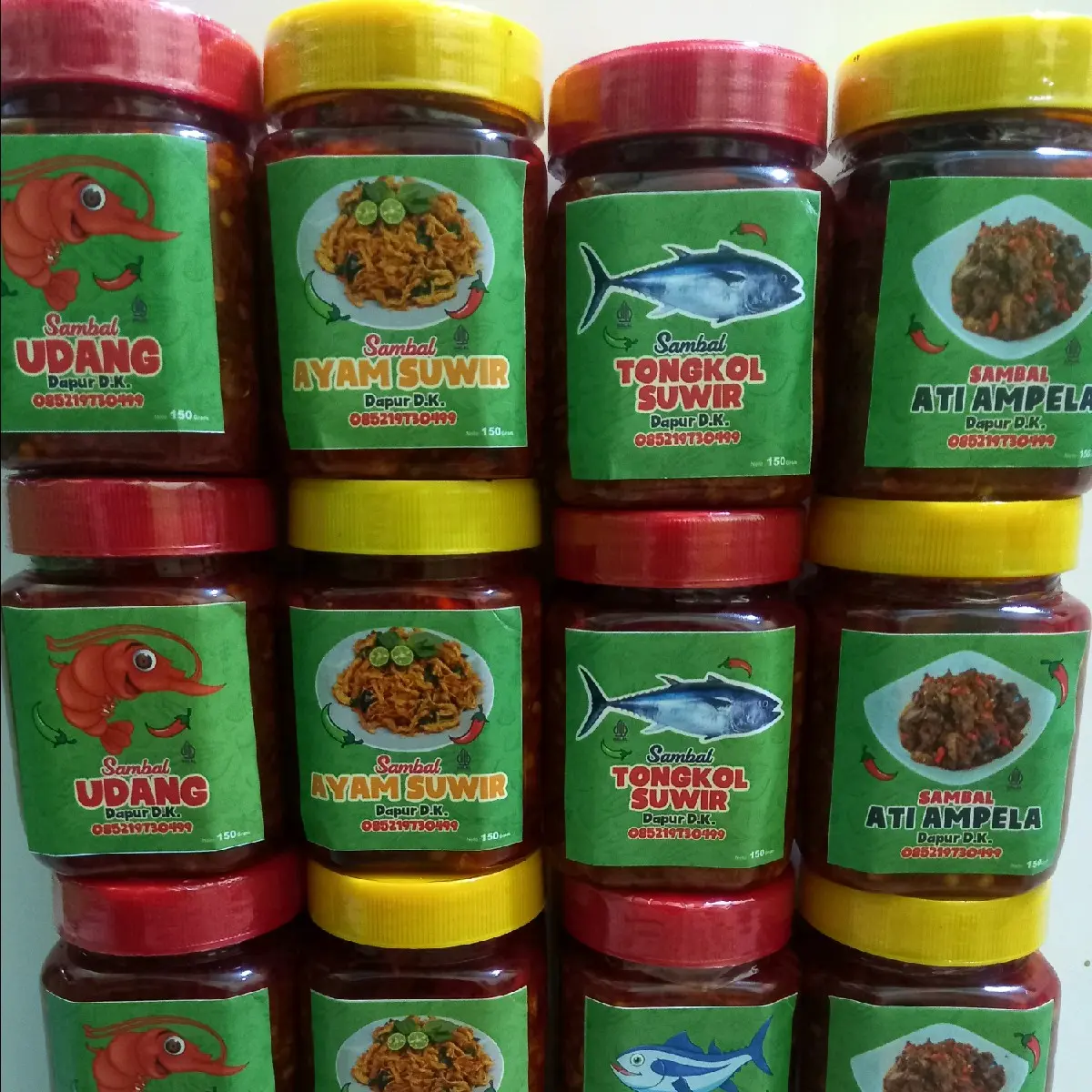 Sambal Dapur D.K. (Aneka Varian) 150ml