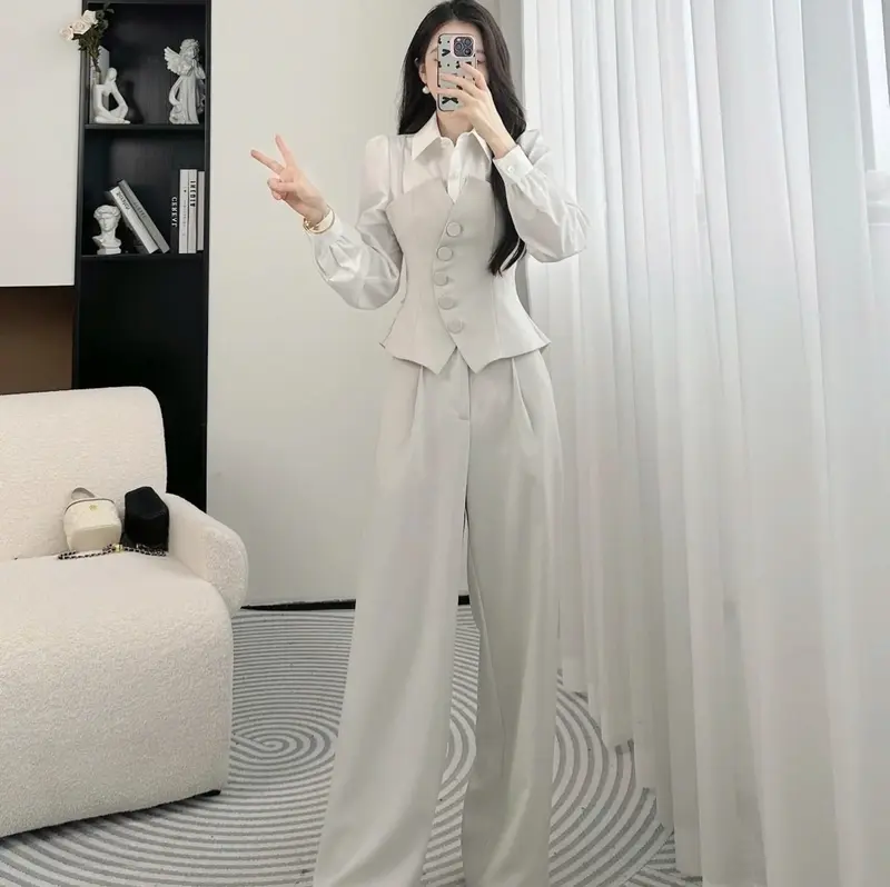 SJ2028 Set bộ dài tay phối màu sang trọng 3