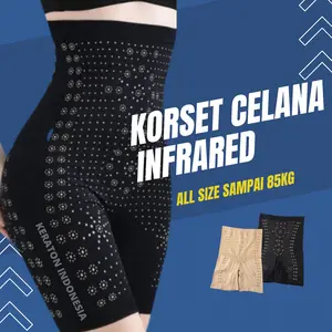 Keraton Korset Celana - Korset Shapewear Stagen Perut Wanita - Celana Dalam Perut Buncit - Celana Dalam Wanita Korset Celana Infrared dan Kawat Penyangga - Korset Pelangsing Perut Celana Dalam Korset Wanita