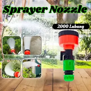 2000 Lubang Adjustable Alat Berkebun Semprotan Air Shower Penyiram Tanaman Alat Penyiraman Serbaguna