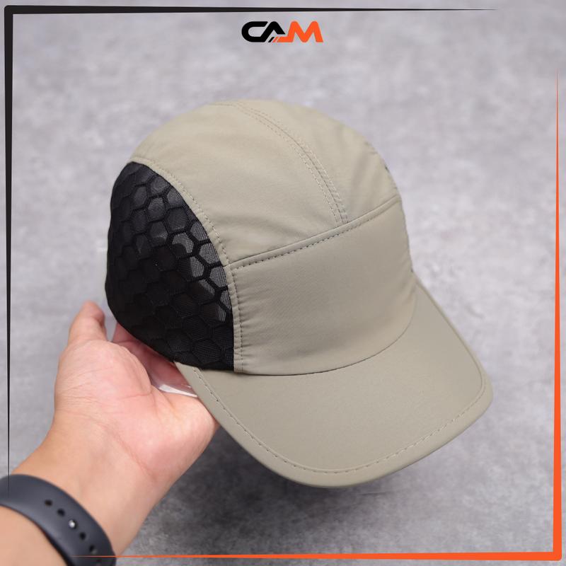 Nón kết cong dáng 5 tấm phối lưới tổ ong màu rêu đen đội siêu êm thoáng mát form ôm gọn phù hợp nhiều dáng đầu LQT Tua Rua