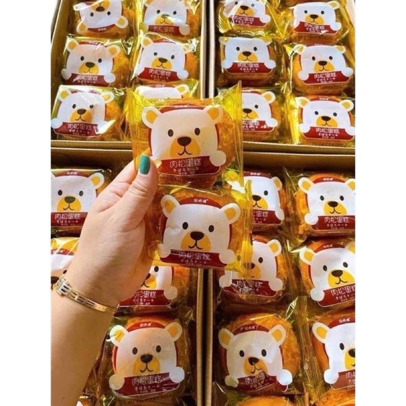 Thùng 30 Cái Bánh Ruốc Gấu Đài Loan (Nặng 1,5kg) - Snack Cake
