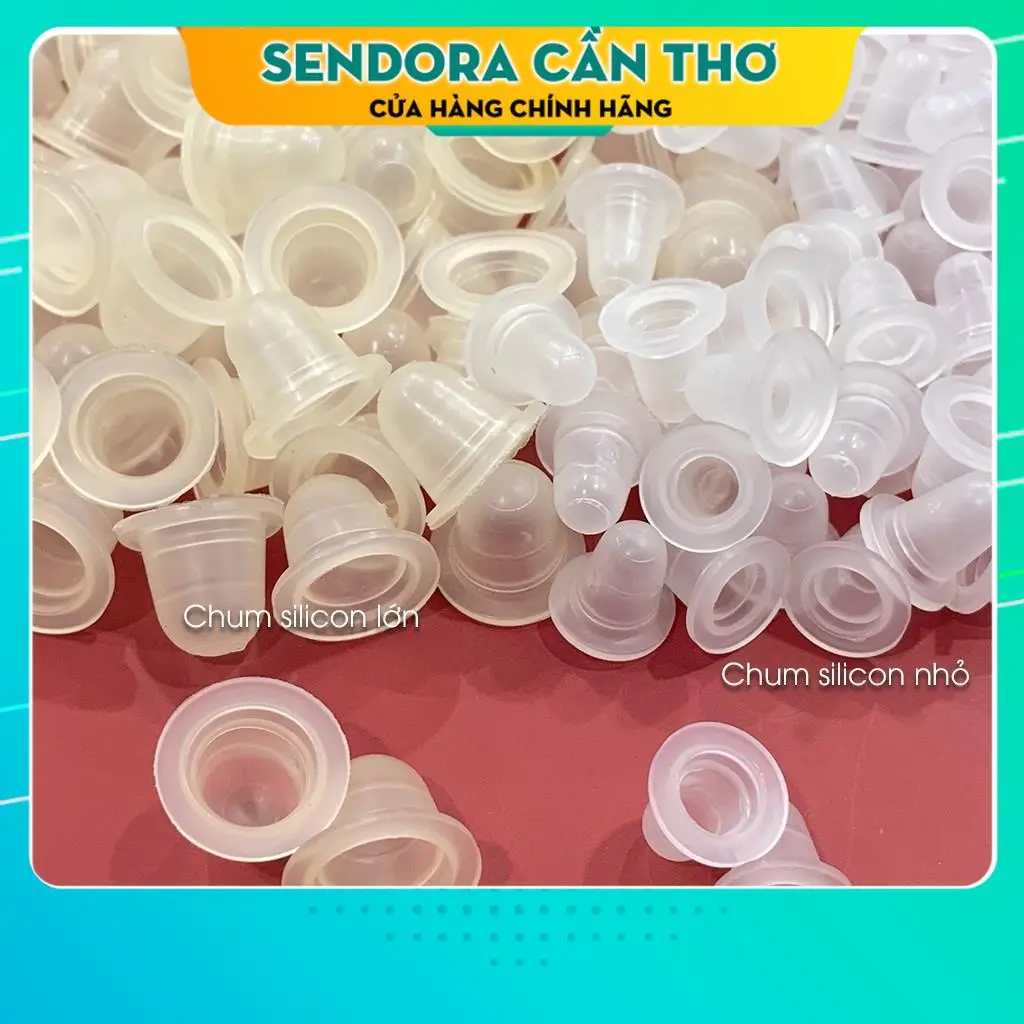 Chum Silicon đựng mực xăm mày môi mí, tê, keo nối mi (100 cái)