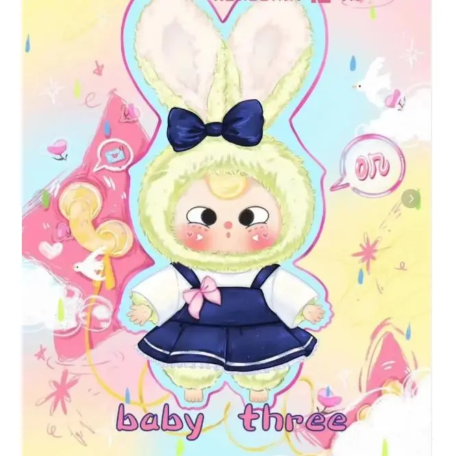baby three three-year-old macaron little rabbit series plush blind box new toy trendy pendant ornaments