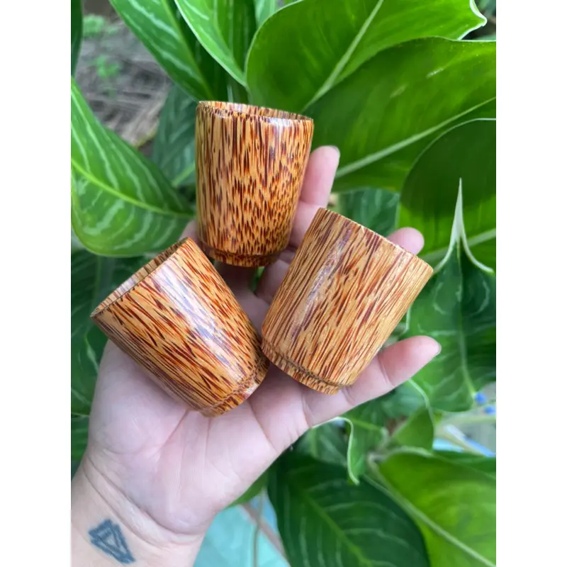 Ly Uống Trà, Ly Uống Nước Bằng Gỗ Dừa Tự Nhiên, Thân Thiện Với Môi Trường 4