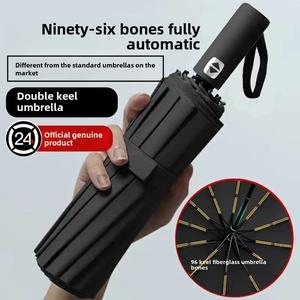 Self-Opening Umbrella Men's Reinforced Rain and Rain Dual-Use Triple Folding Umbrella Women's Sun Umbrella Folding Sun Umbrella Advertising Umbrella umbrellas