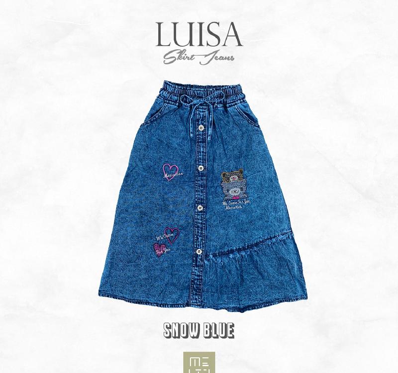 Product Introduction of Luisa Skirt | 6-13 Tahun Rok Jeans Anak Perempuan Motif Beruang 26