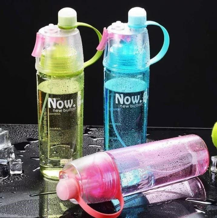 Botol Minum Spray - Botol Minum New B Sport Spray Water Bottle 600 ML Botol Semprot - zansen 1
