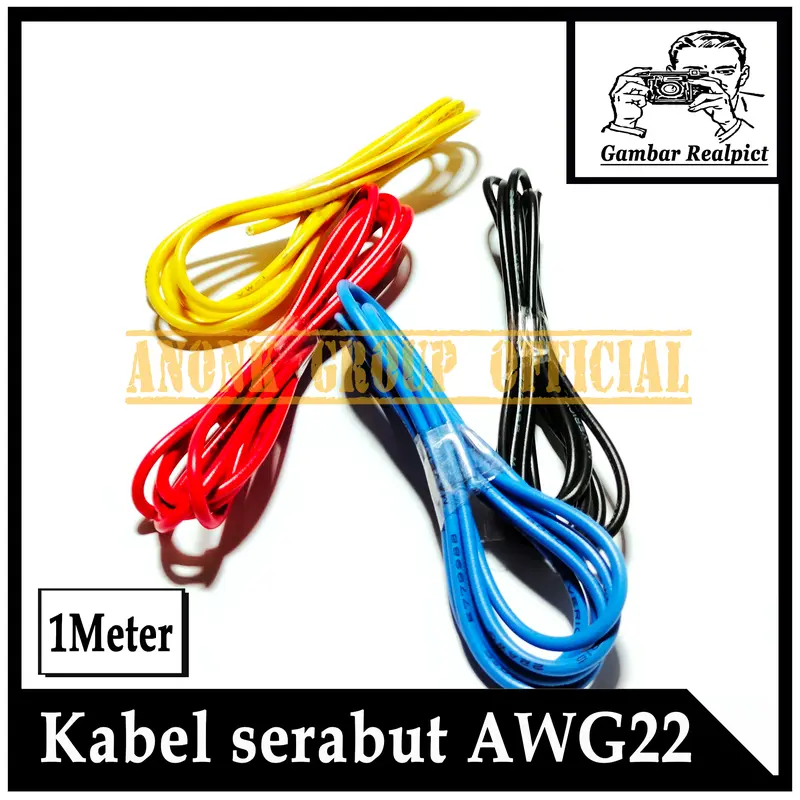 1Meter Kabel AWG22 1Jalur / Kabel Serabut Tembaga AWG22 Singel 1Meter 2
