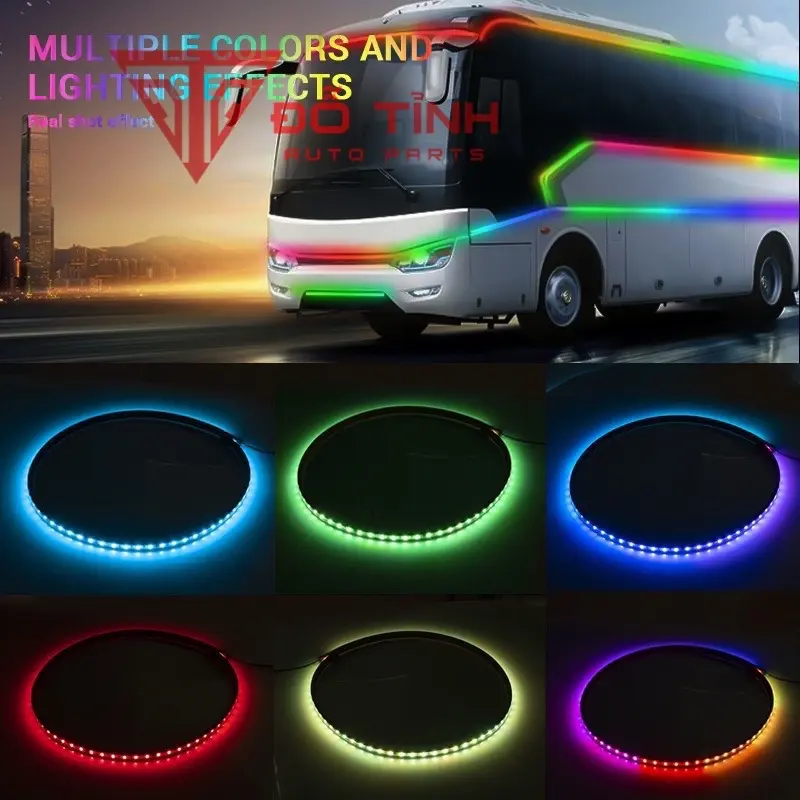 Dây Led nóc đầu xe tải. Led giọt nước đầu xe 12/24v cực đẹp den