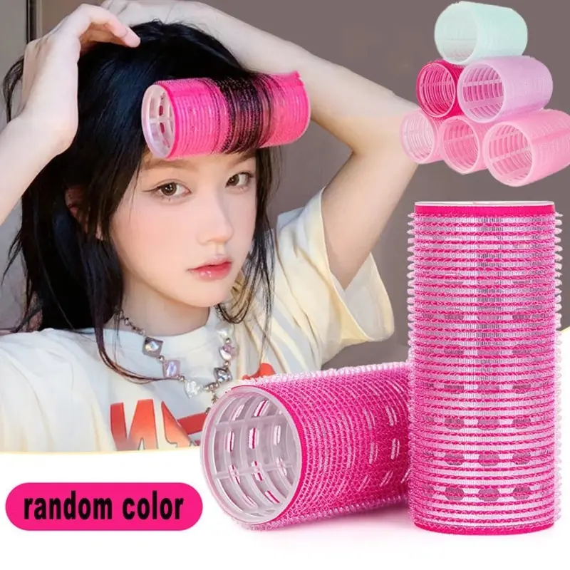 Self Adhesive Hair Rollers Large Women Home Use Hairdressing Beauty Tools DIY Magic Hair Styling Roll Hair Curler