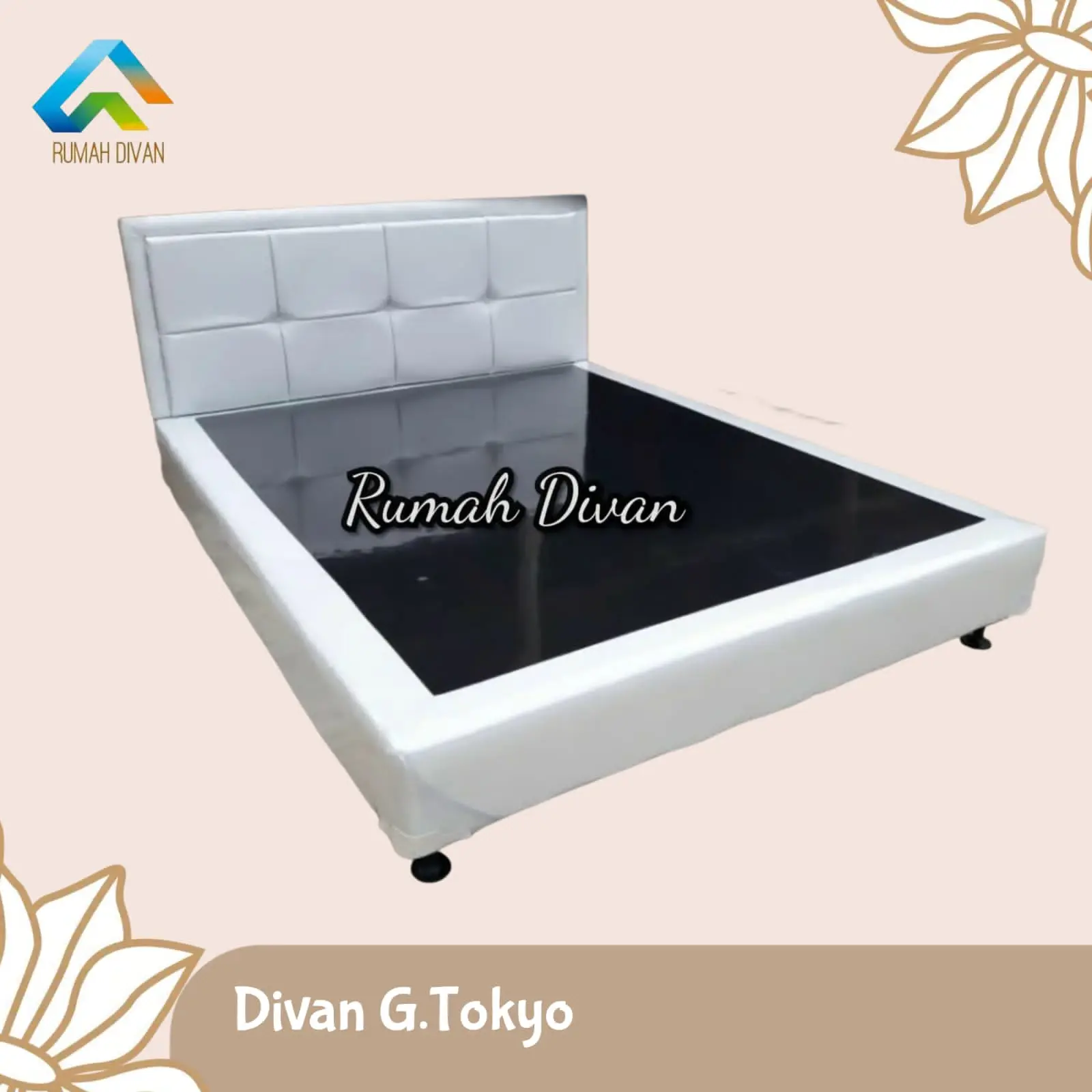 DIVAN DIPAN RANJANG TEMPAT TIDUR ALAS KASUR SPRINGBED SANDARAN G TOKYO BLM KASUR BISA PILIH WARNA
