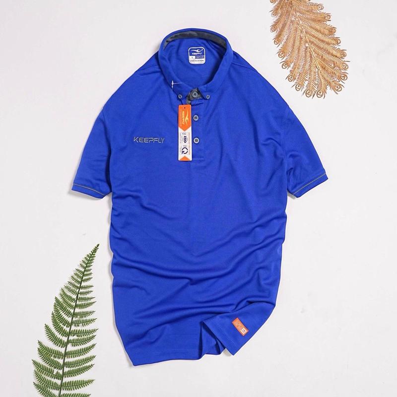 Áo thun Polo nam One chính hãng Keep Fly có cổ - Vải thun lạnh cao cấp -Nhiều màu sắc đen phối cổ boho aop olotron 8