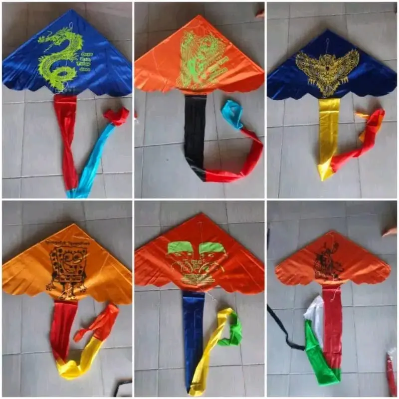 Layangan Gambar Kain Parasut Mainan Outdoor Edukasi