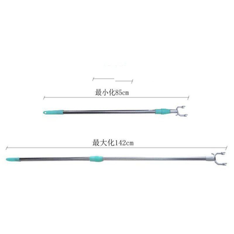 Product Introduction of COMBO 3 Cây phơi quần áo cán inox đầu Nhựa kéo dài 1,2M Cây gậy lấy đồ trên cao có thể kéo dài xếp gọn 25