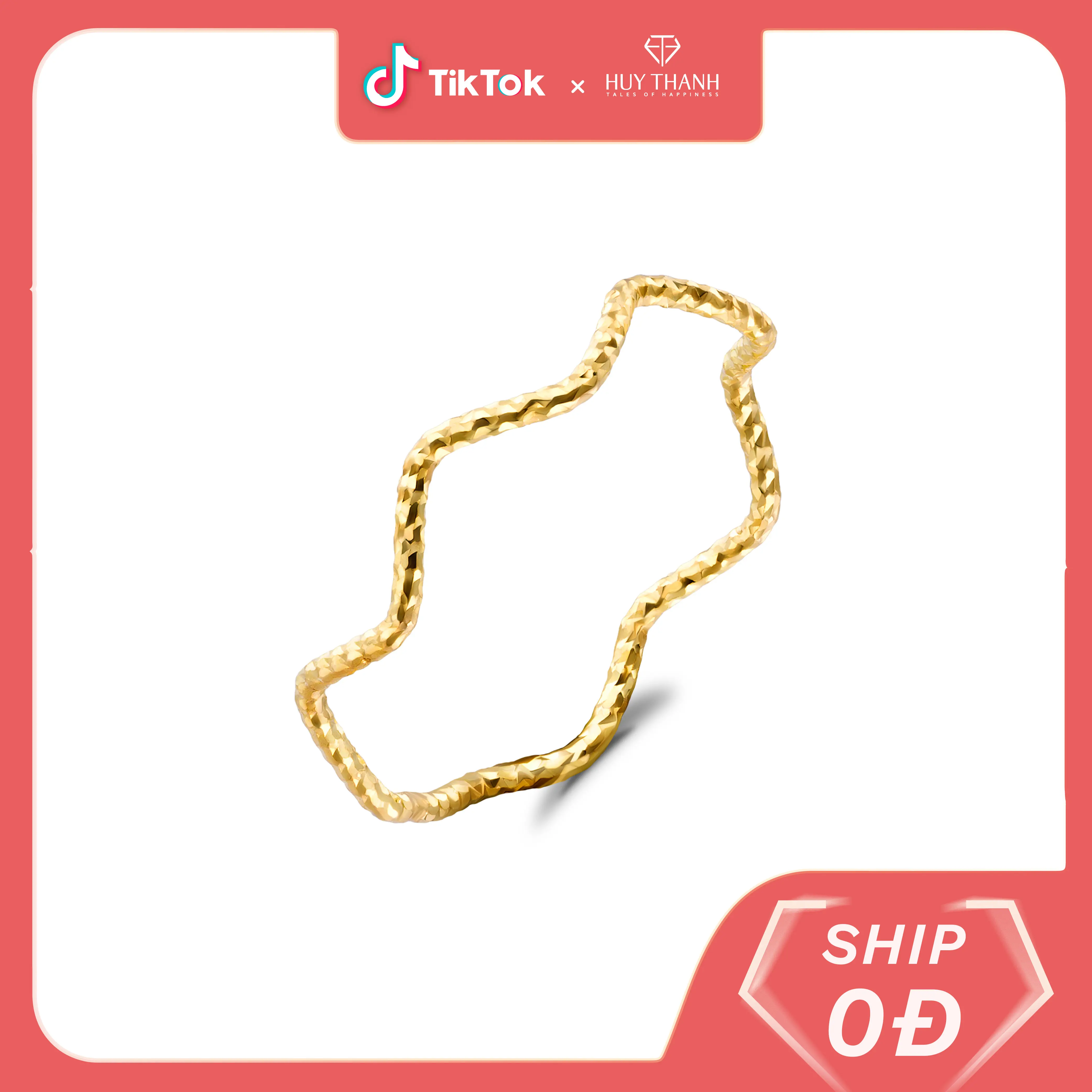 HuyThanhJewelry NZ026 Nhẫn nữ thời trang vàng 10k