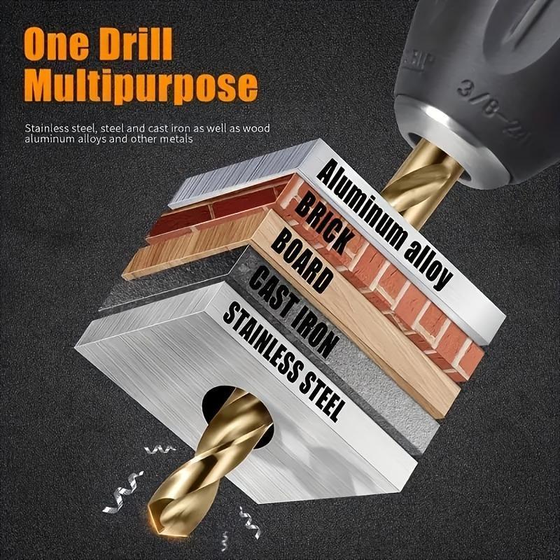 Product Introduction of Drill Bit Set, 13pcs/set Metric Sizes 1.5mm-6.5mm Cobalt Twist Drill Bits Set for Stainless Steel and Hard Metal, Power Tool Accessories 3