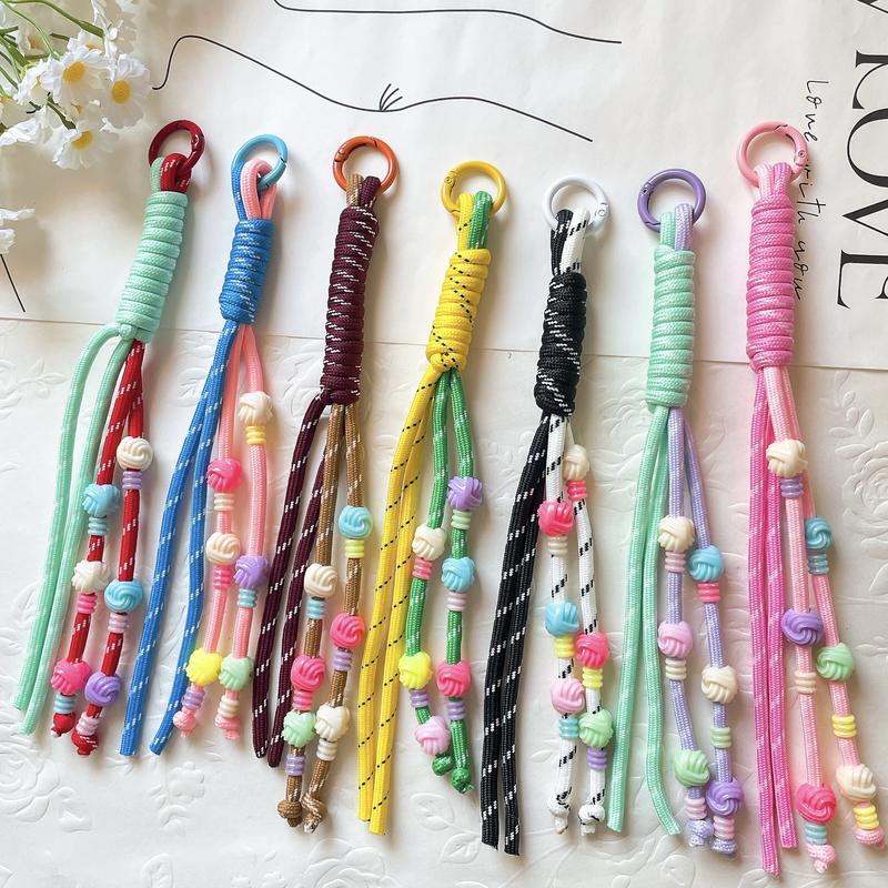 Cute candy colored woven colorful ethnic style mobile phone hanging ...